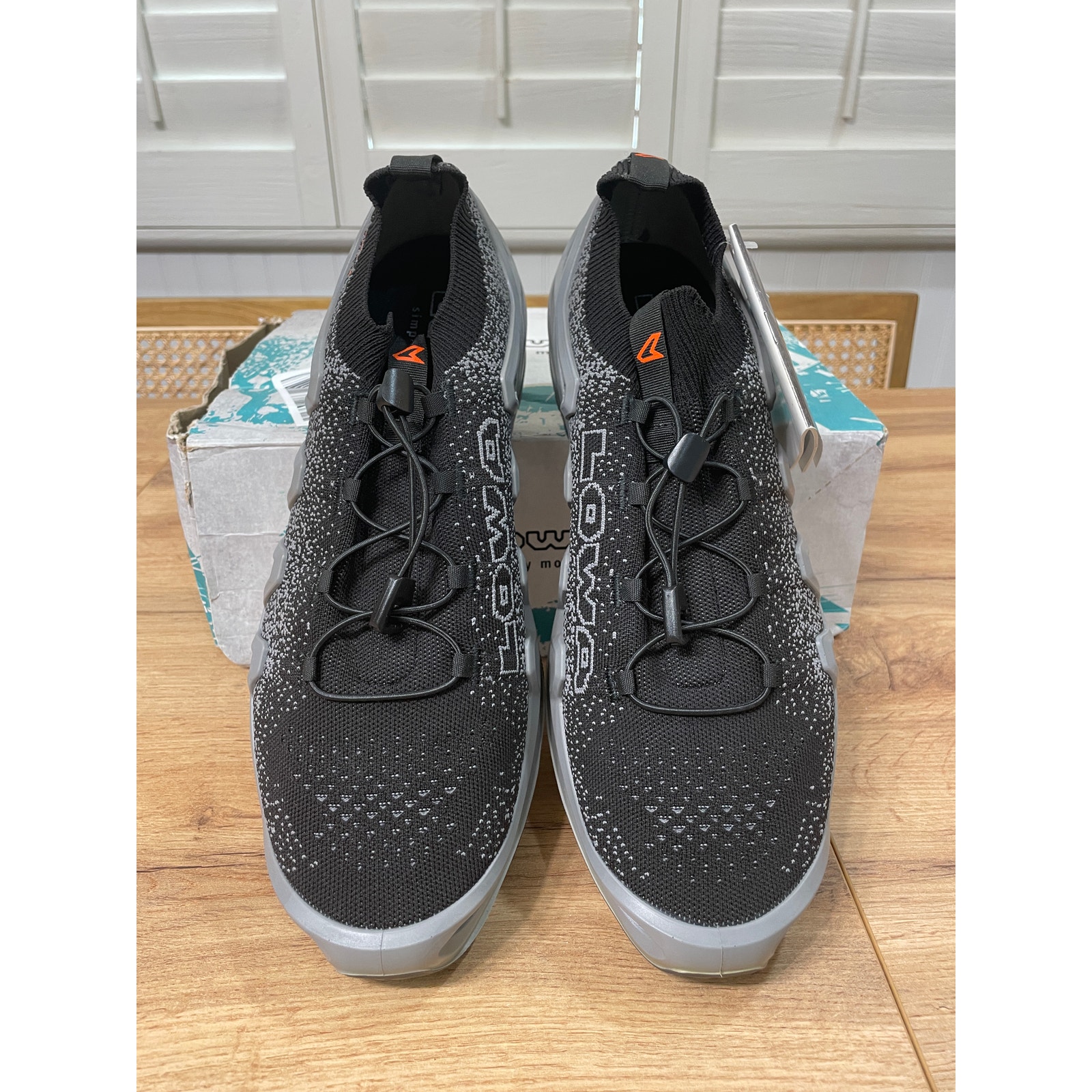 Lowa Mens Fusion Lo Shoes Gray Black Knit Size 12 Nib After Sport Recovery Shoes — image 4 of 8